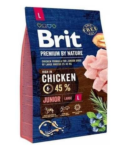 BRIT Premium By Nature Junior L - karma dla szczeniąt dużych ras 3 kg
