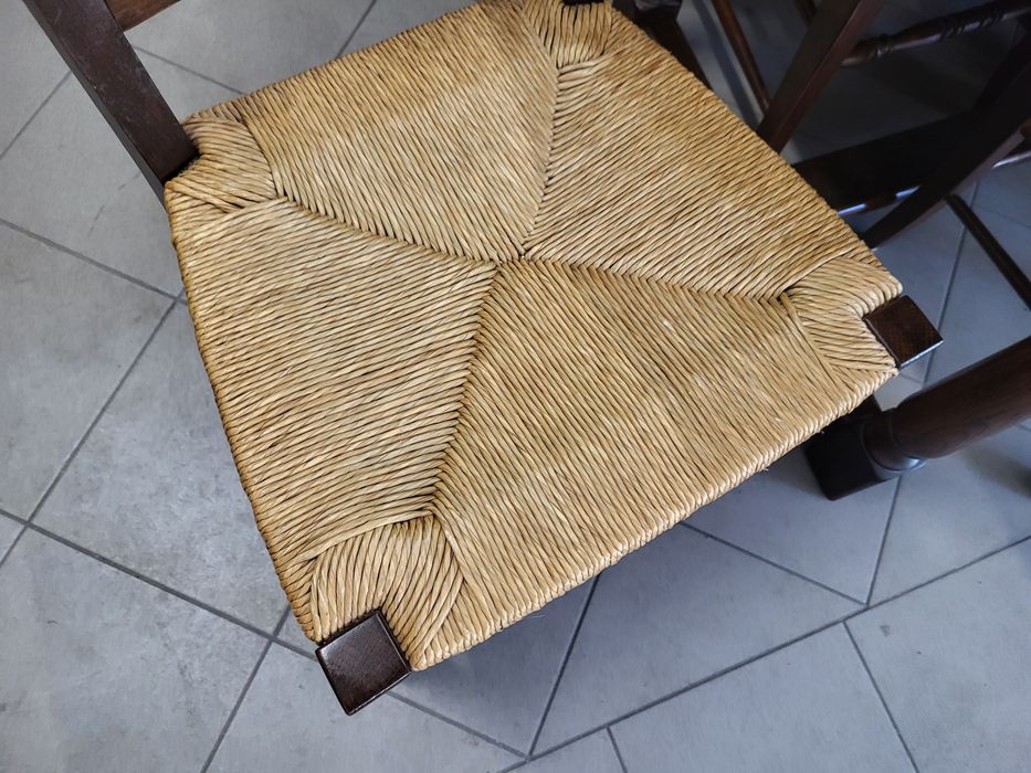 Zestaw 100% dębowy komoda witryna stół 8 krzeseł meble holenderskie