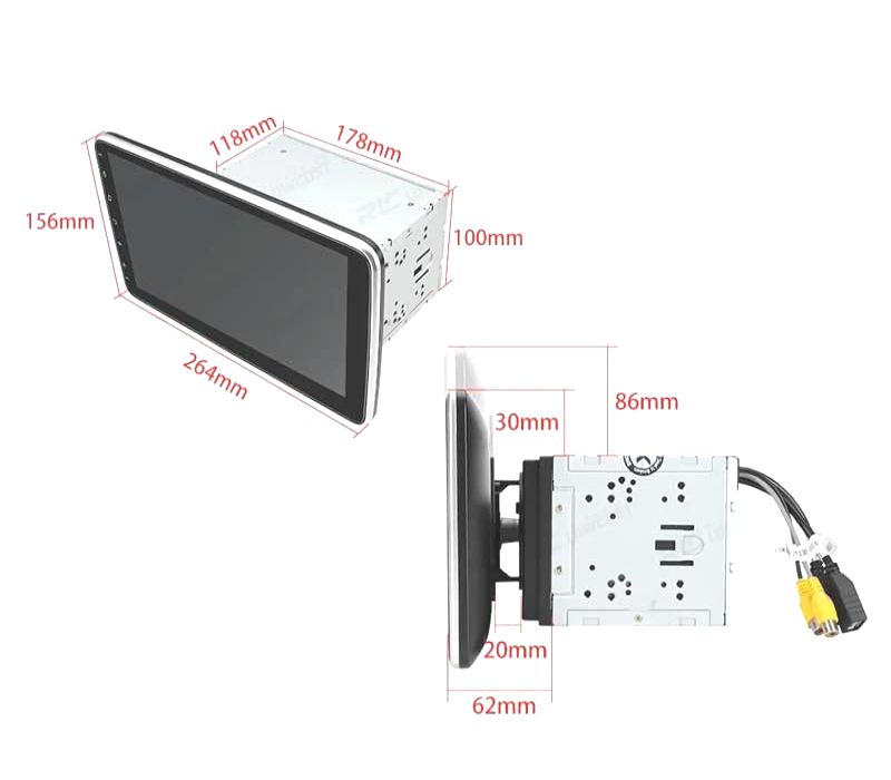 AUTO RADIO 2DIN ANDROID 10" HD TÁCTIL BLUETOOTH USB SD