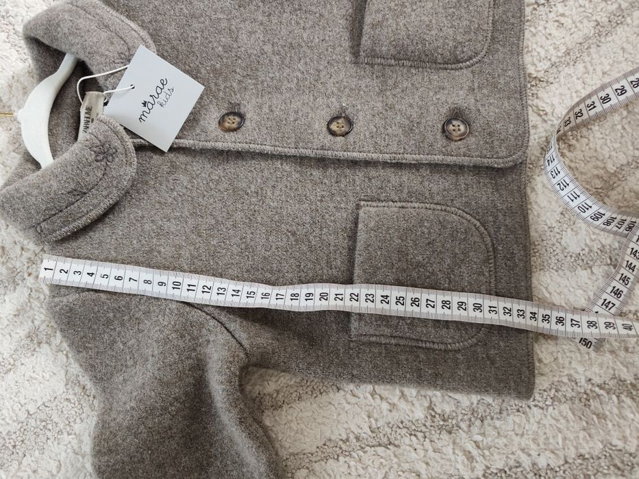 Wełna 100% parzona gotowana Merino kurtka