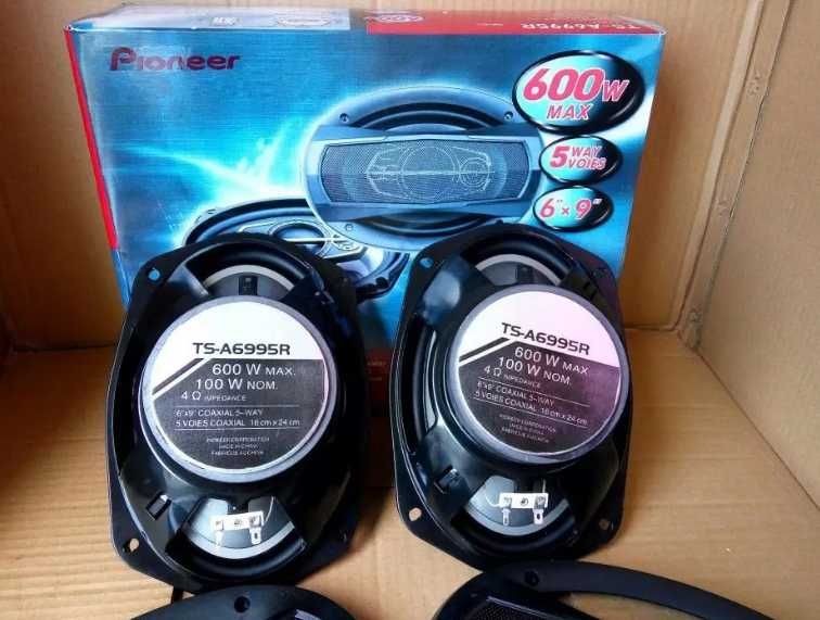 Автоакустика Пионер 600вт овалы динамики в авто колонки в машину