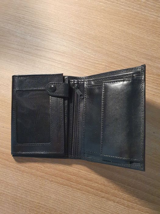Portfel meski, skórzany,  nowy