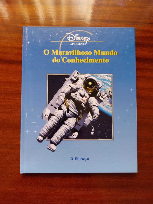 O Espaço, livro didático com personagens da Disney, muito bom estado,