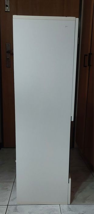 Szafki wiszące biały połysk szkło 2 sztuki