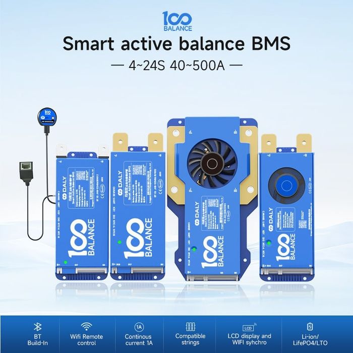 BMS 100 balance 150А 17S БМС DALY