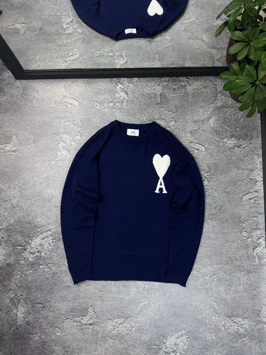 В'язаний светр AMI Paris кофта свитер Ами Париж