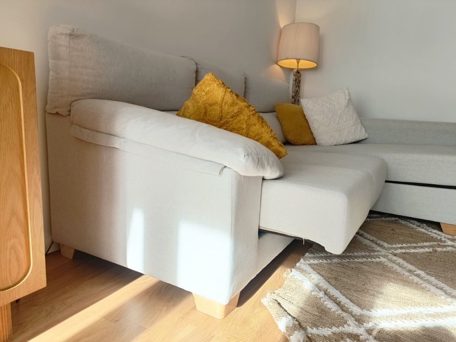 Sofá de 3 lugares com chaiselong Banak Importa