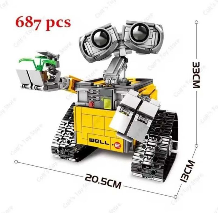 Конструктор. Groot Грут. Робот WALL-E. Сумісно з LEGO.