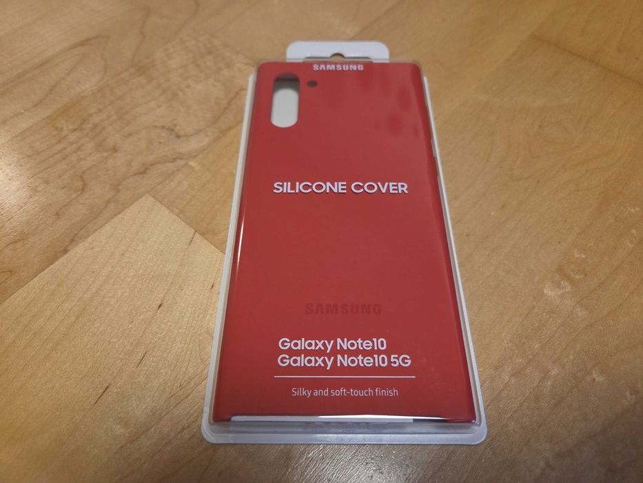 Оригинальный чехол Samsung Note 10 Silicone Cover Red