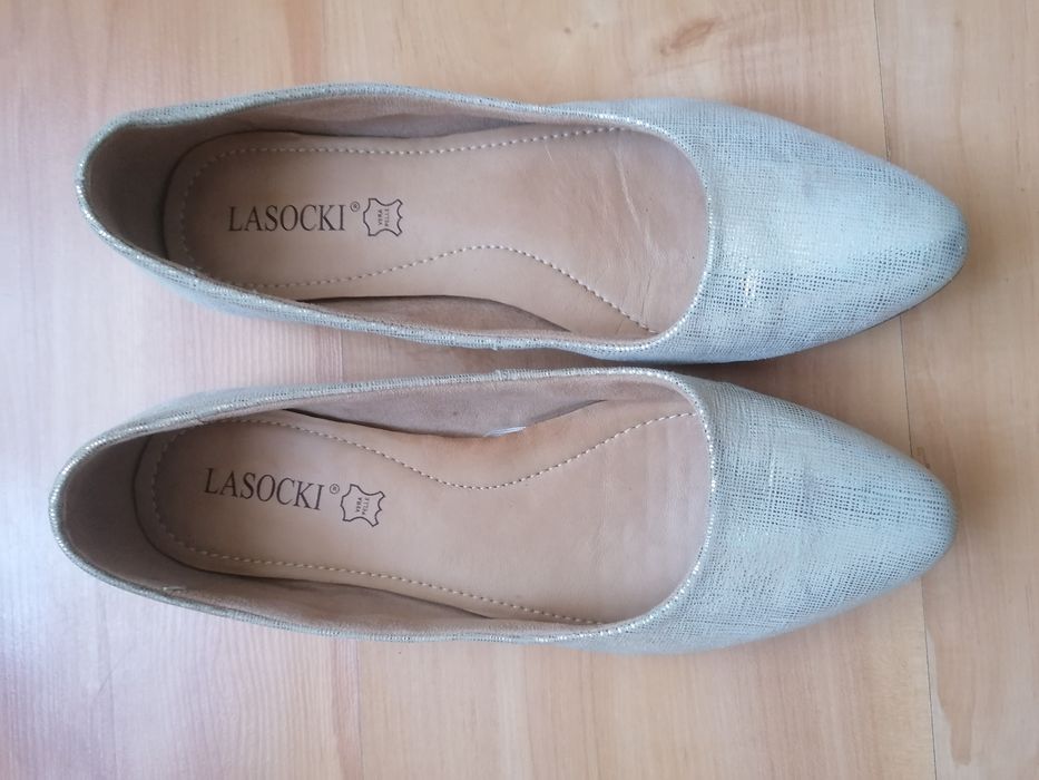 Baleriny złote Lasocki