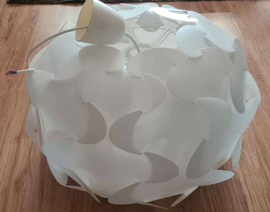 IKEA FILLSTA lampa sufitowa wisząca biała