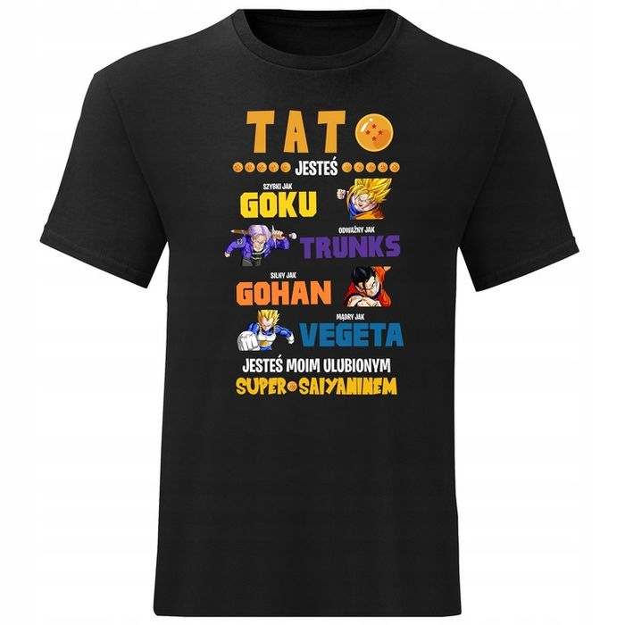Koszulka Męska Dragon Ball Dla Taty Prezent Xl