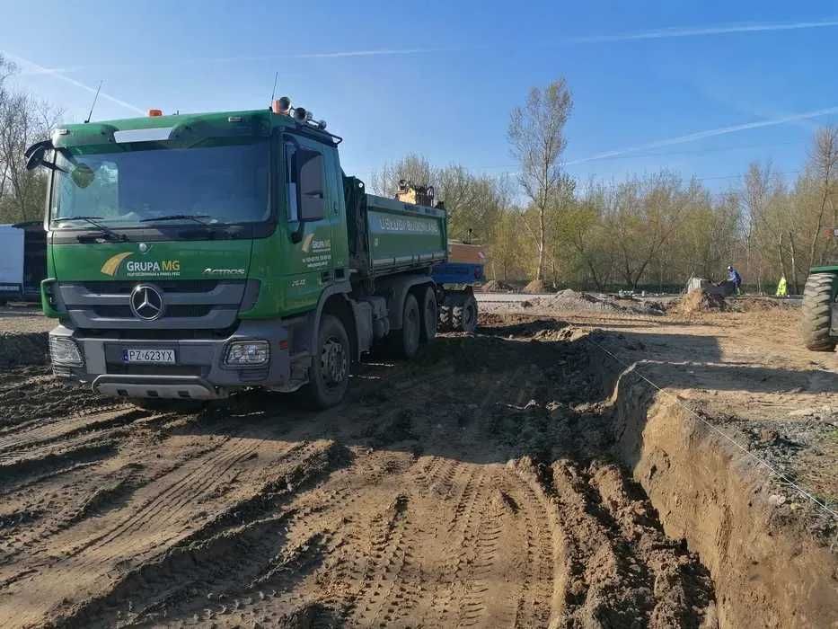 Usługi transportowe, wywrotka, wanna, koparka, koparko ładowarka.