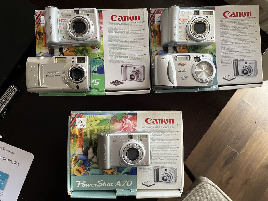 Aparaty cyfrowe 5 szt