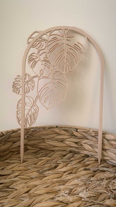 Podpórka z liściem dekoracja do roślin podpora