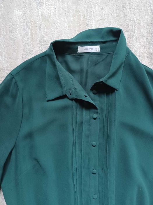 Jak nowa, zielona sukienka wizytowa, Reserved XL,XXL, 42, 44
