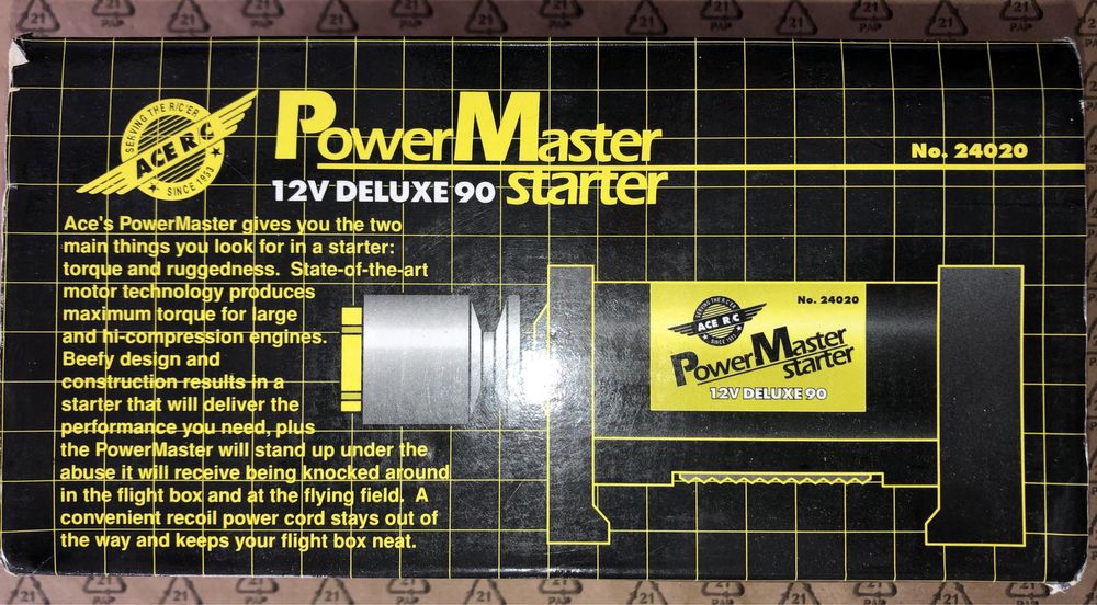 Starter avião rc aeromodelismo