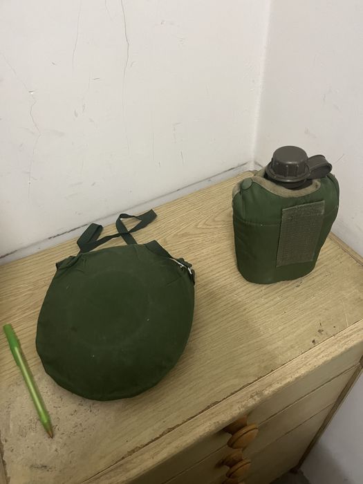 Caneleiras pele, 2 cantis e 3 suporte para Caça