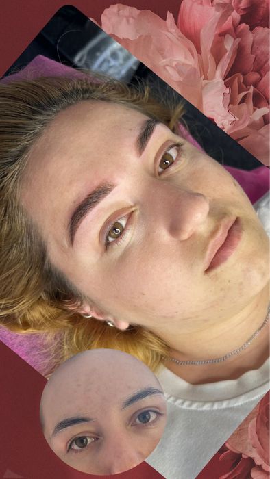 Перманент бровей губ- татуаж подарок 2=3