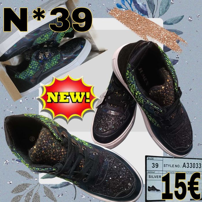 Tênis  com gliter
