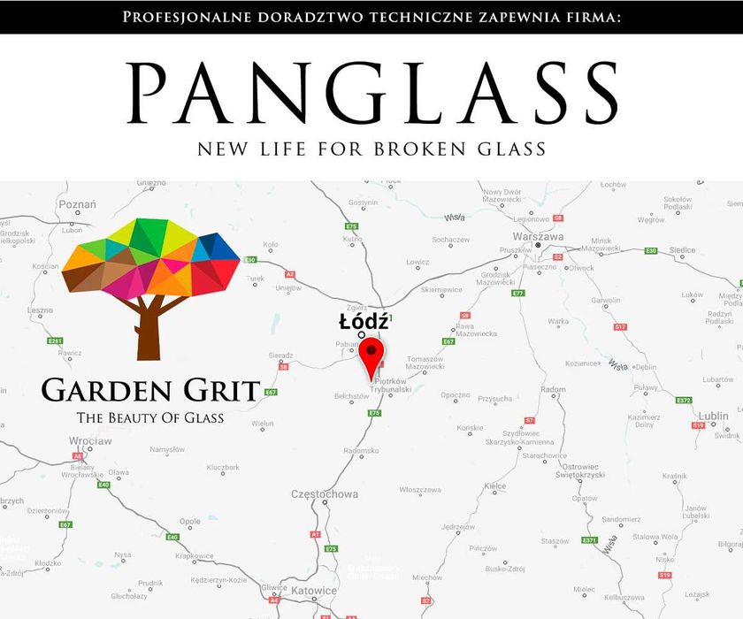 Bryła szklana, ozdobne szkło, kamień szklany, gabion