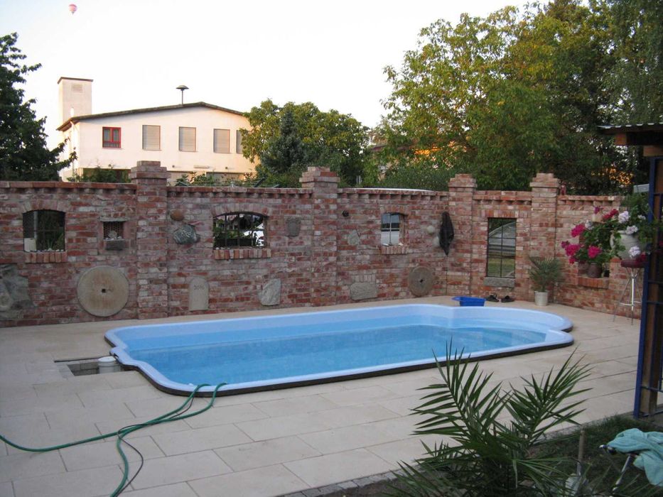 Basen Ogrodowy + FILTRACJA 7,10x3,10x1,55m Poliestrowy , Laminat