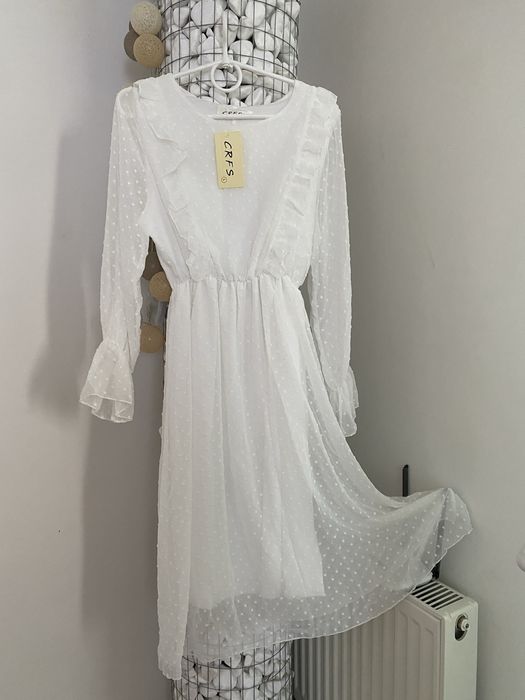 Нове довге біле плаття для вінчання, весілля, хрещення