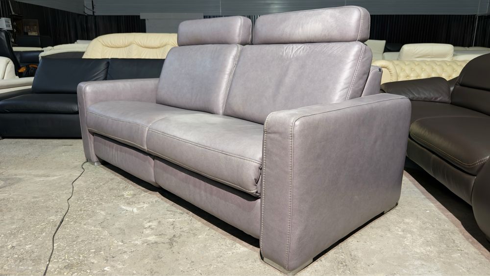 Шкіряний диван, електро реклайнер. Кожаный комплект релакс