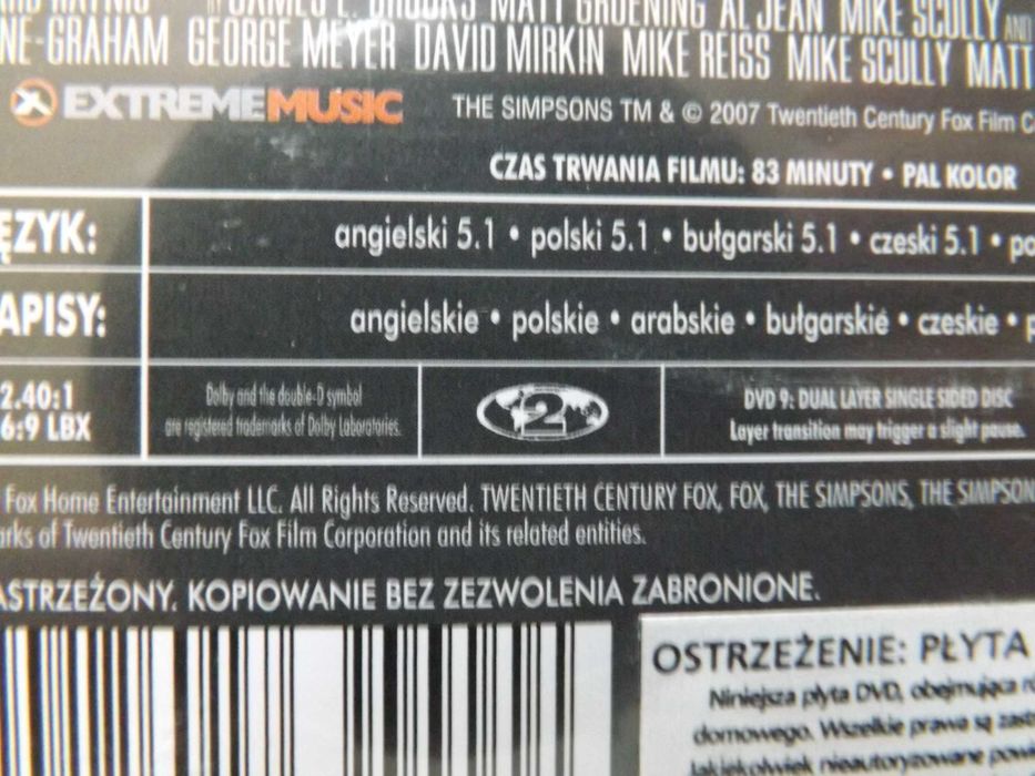 simpsonowie film dvd