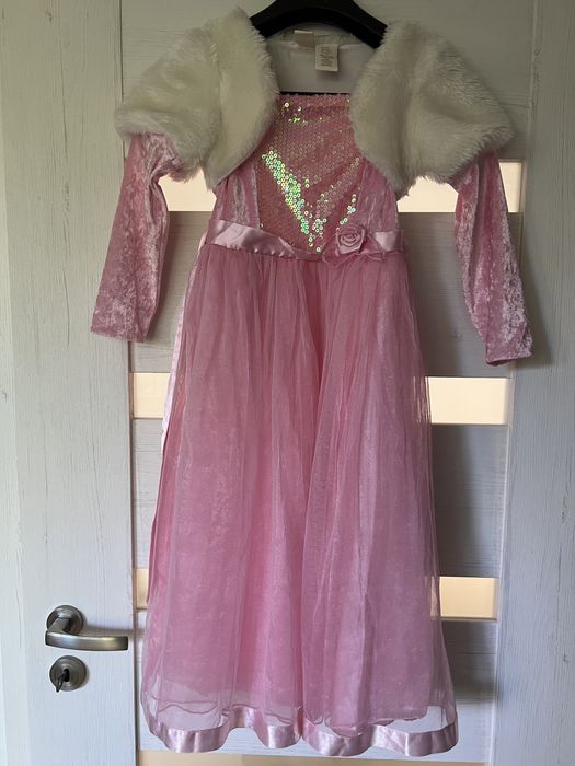 Strój księżniczki dziecięcy bal karnawałowy 104 3-4 lata dziewczynka