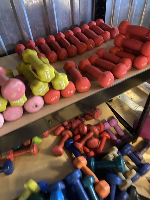 Hantelki żeliwne ogumowane