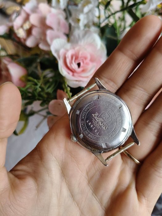 Zegarek męski szwajcarski mechaniczny Delbana 17 kamienj