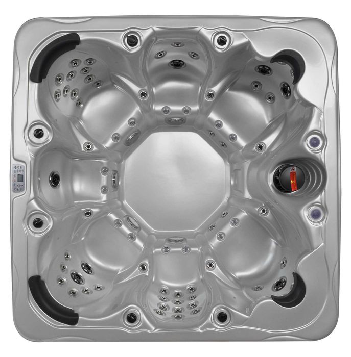 Jacuzi ogrodowe SPA Balboa 224×224×90 cm Akryl.  Pokrywa i schody