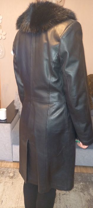 Płaszcz damski skórzany rozm.40