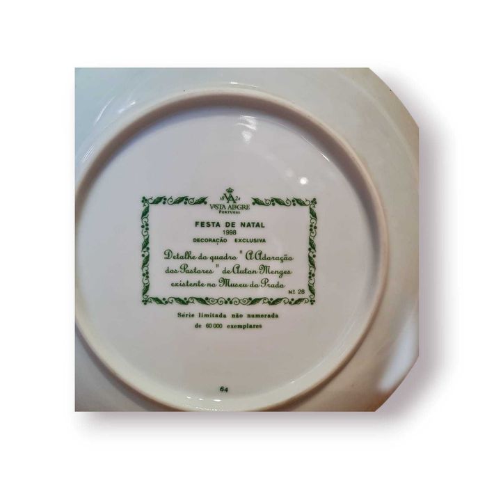Prato Vista Alegre “Festa de Natal 1998” – Série Limitada