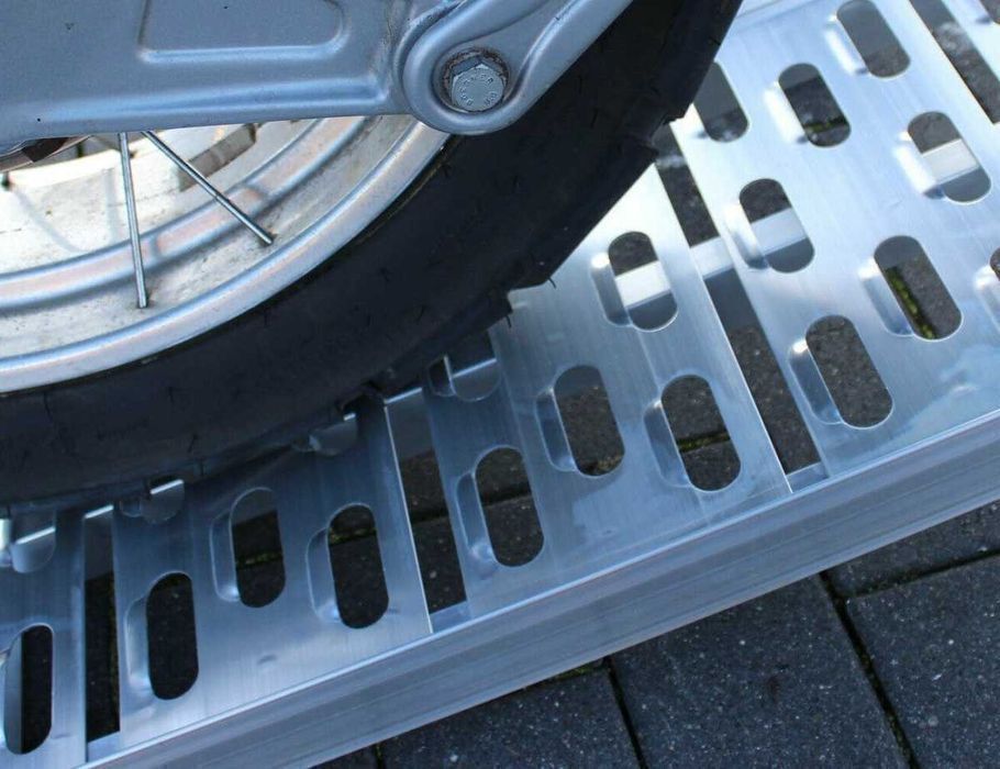 ALUMINIOWE składane RAMPY załadunkowe najazdowe 680kg 228cm 2szt