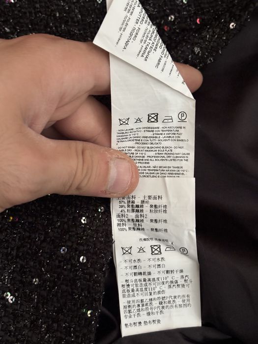 Піджак Emporio Armani Sequin Bouclé Tweed Jacket Original (штани брюка плаття шаль шарф хустка жакет)