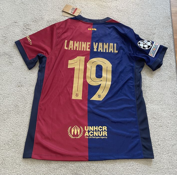 Koszulka FC Barcelona Nike Lamine Yamal 19 Home L nowa z metką domowa