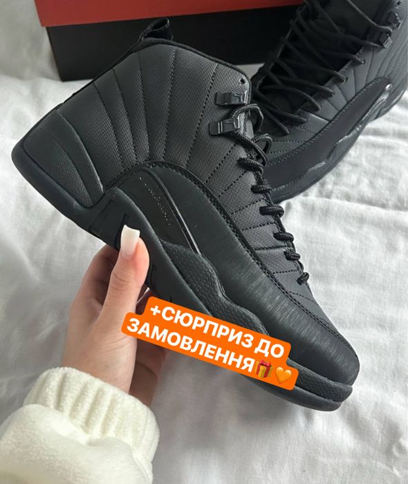БЕЗКОШТОВНА ДОСТАВКА‼️Кросівки Air Jordan 12 Retro “Flu Game” (Чорні).