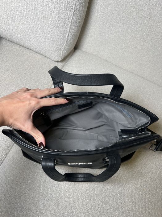 Чоловічий шкіряний портфель ermenegildo zegna!Розпродаж люксових речей