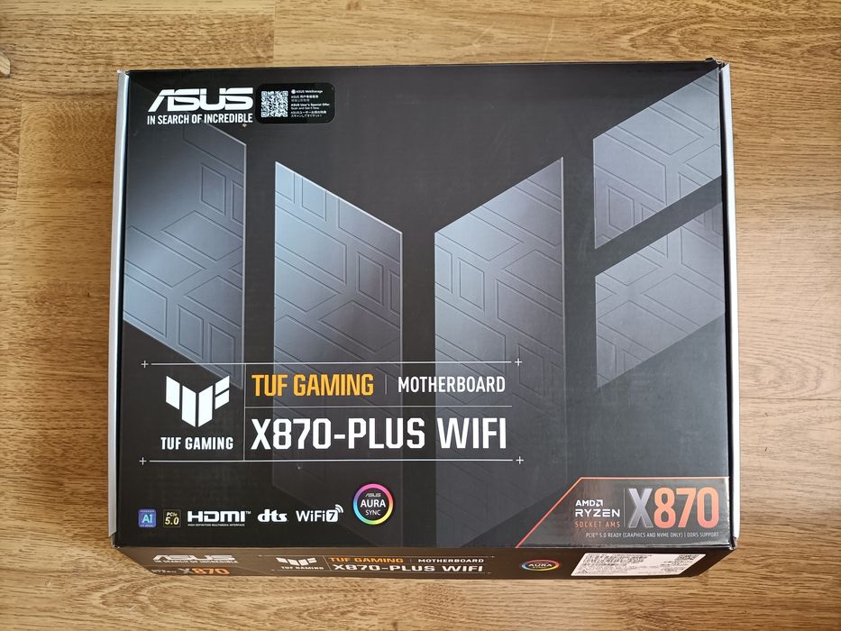 AMD Ryzen 9 7900X oraz ASUS TUF X870 Plus WiFi