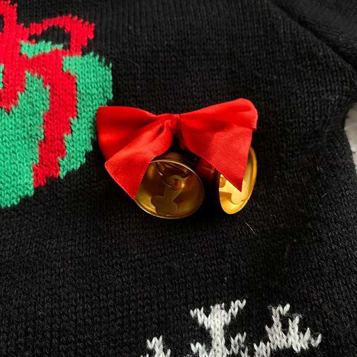 Czarny sweter świąteczny na święta święty Mikołaj Atmosphere rozmiar S