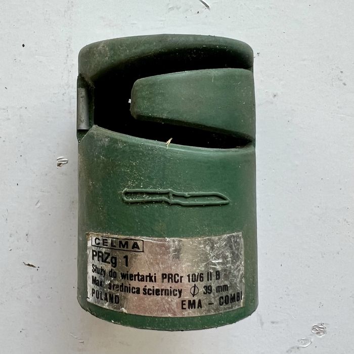 Przystawki do wiertarki Celma PRCr 10/6 – zestaw vintage (szlifierka, uchwyty)