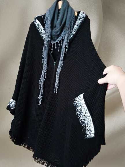 ponczo peleryna narzutka