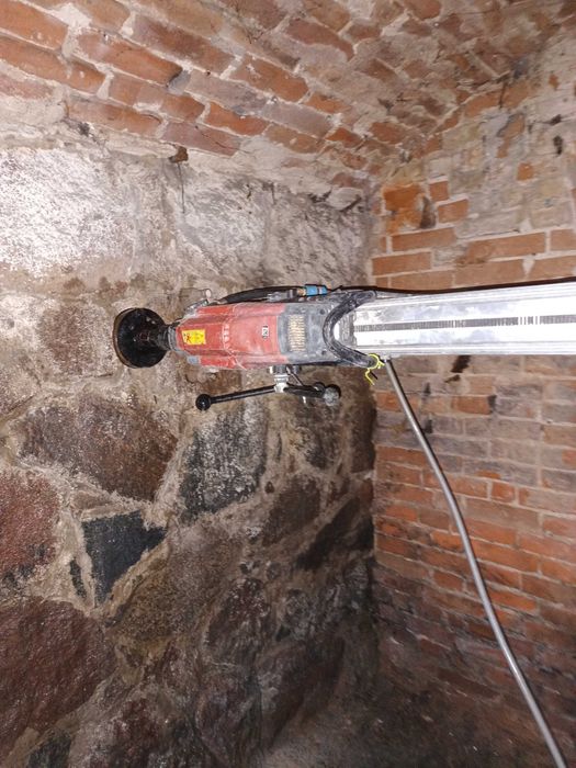 Wiercenie w betonie, żelbecie, stropach, cięcie betonu