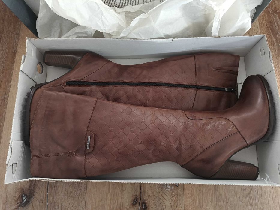 Kozaki skórzane r. 40 - 26,5cm