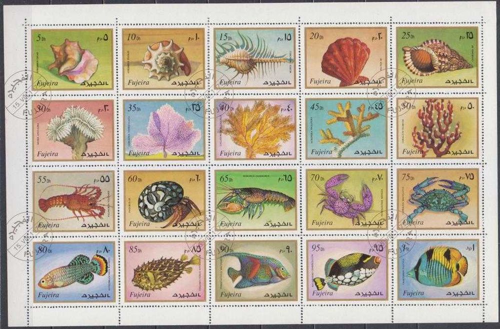 Марки поштові різних країн та континентів на тему Фауна