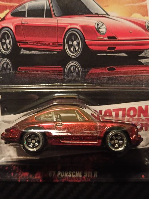 Hot Wheels National Icons – Porsche 911 R Rouge 1967, édition Limitée CHASE, Boîte Fermée 1:64