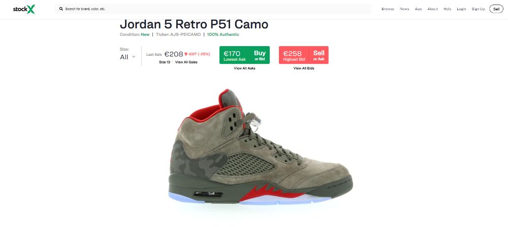 Nike Air Jordan 5 Retro Camo