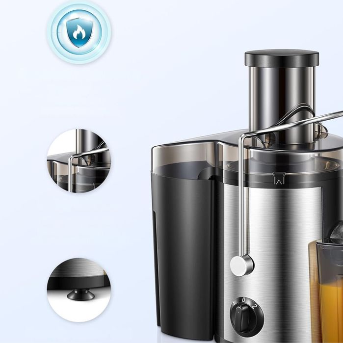 Sokowirówka Reemix Max Pro 800W, stal nierdzewna